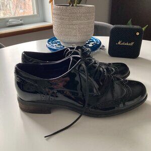 CLARKS Patent Derby Shoes